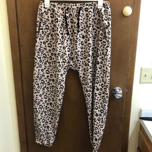 leopard jogger sweatpants